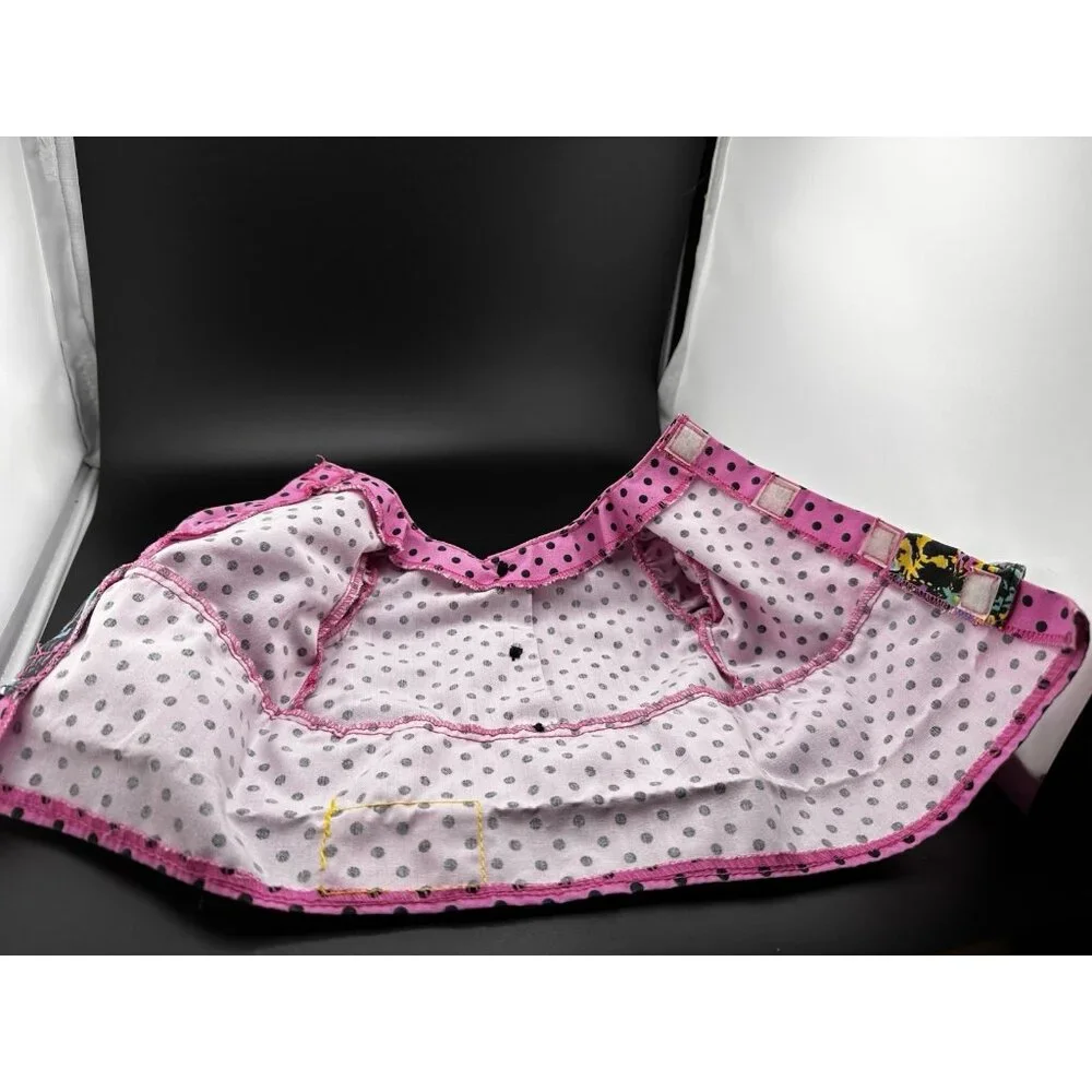 Vtg Cabbage Patch Kids Doll Designer Line Pink Polka‎ Dot Dress Transitional